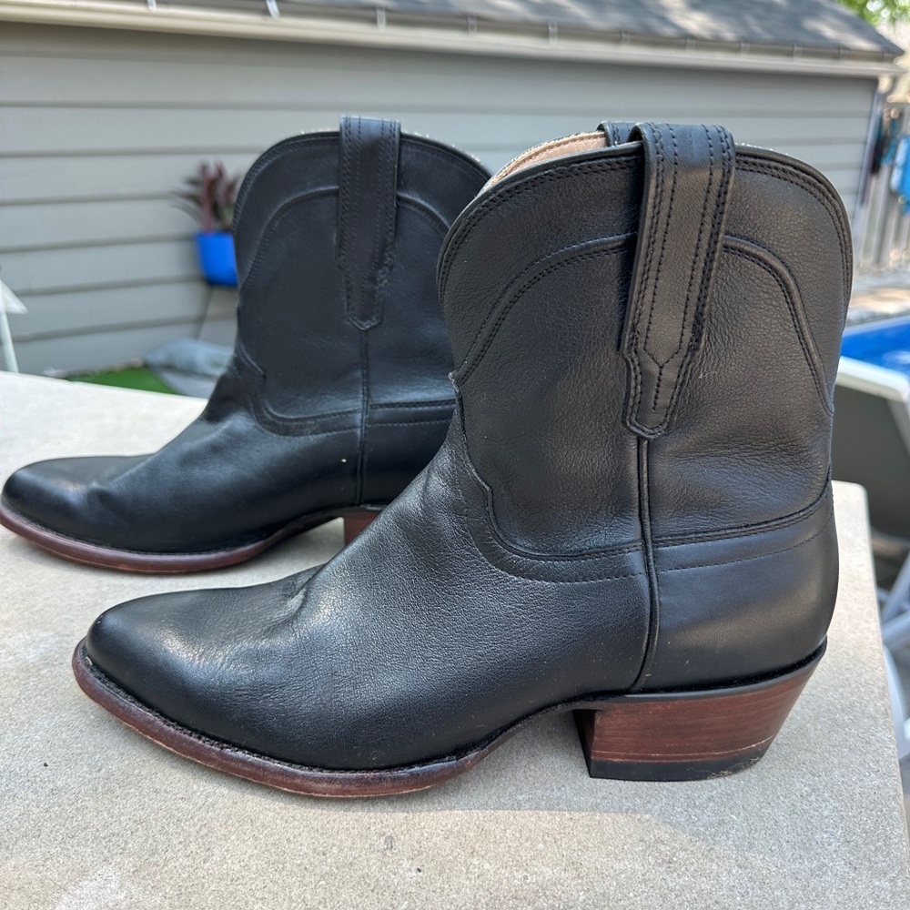 Tecovas Black Leather Western Boots